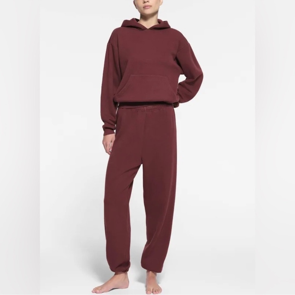 SKIMS cotton fleece sweatshirt